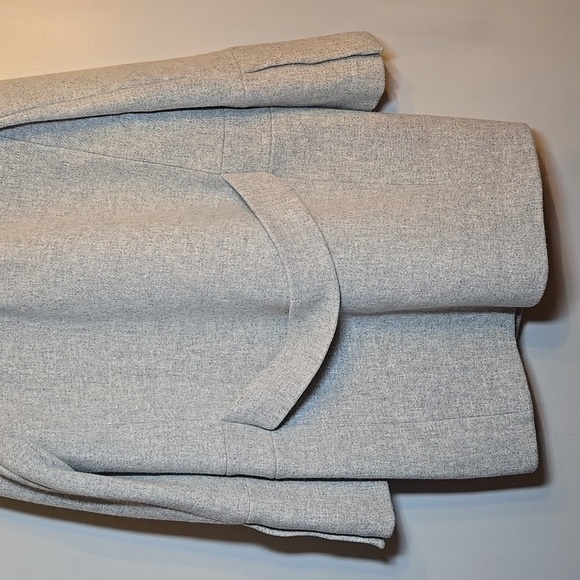J. Crew Stadium Cloth Nello Gori Light Gray Women's Wool Coat NWOT - Picture 8 of 16